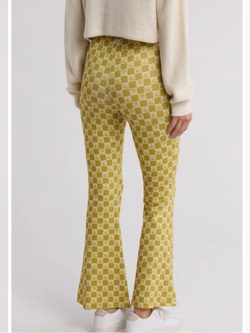 BILLABONG Retro Print Flare Leg Pull-on Pants - Picture 2 of 10